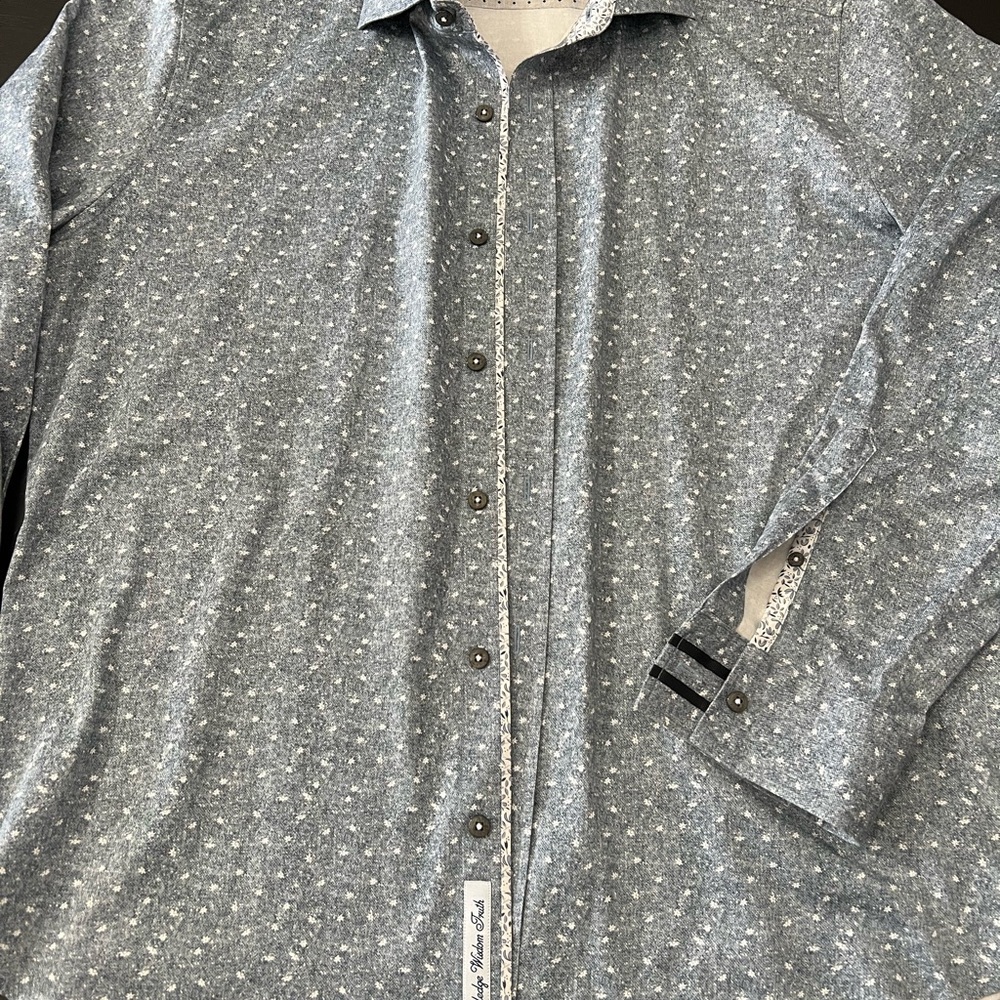Robert Graham Gray Floral Shirt